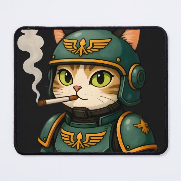 Item preview, Kawaii Military Cat Soldier with Cigar in Armor designed and sold by Easterneyes.