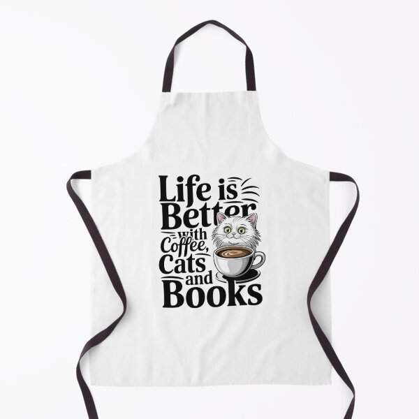 Item preview, Life Is better With Coffee, Cats And Books designed and sold by joyouartArt.