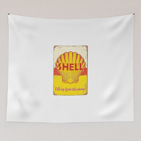 Item preview, Vintage Sign: SHELL Fill up from the pump! designed and sold by WhiteShirtGuy.