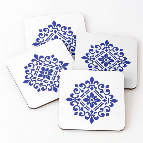 Item preview, Portuguese Blue Azulejo Tile Pattern designed and sold by vivaportugalstore.