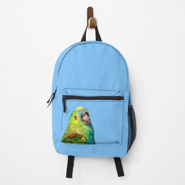 Item preview, Blue Fronted Amazon Parrot watercolour bird painting designed and sold by art-elodie-g.