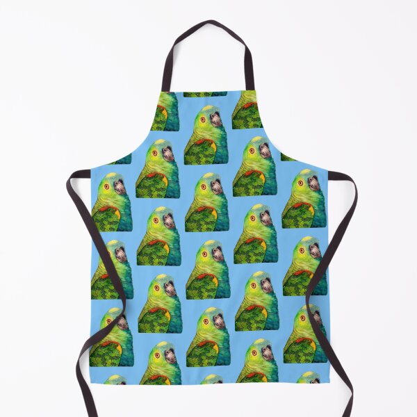 Item preview, Blue Fronted Amazon Parrot watercolour bird painting designed and sold by art-elodie-g.