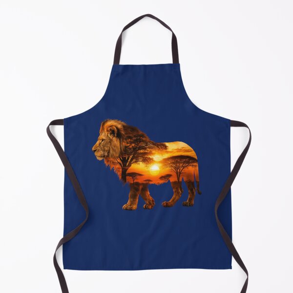 Item preview, Majestic Sunset Lion Double Exposure designed and sold by MammothArt.