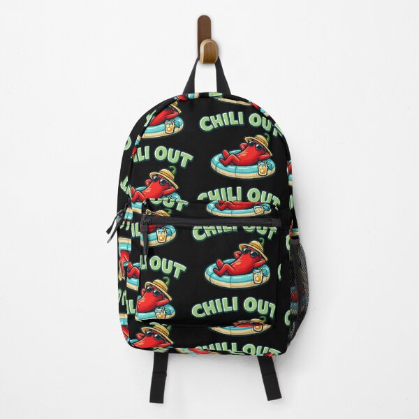 Item preview, Chili Out Funny Chili Pepper Pun Cartoon Relax Humor Design designed and sold by TeeTimeTreasure.