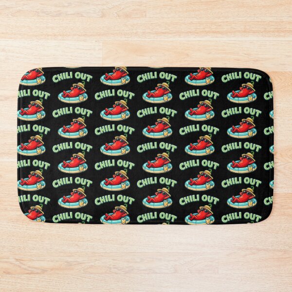 Item preview, Chili Out Funny Chili Pepper Pun Cartoon Relax Humor Design designed and sold by TeeTimeTreasure.