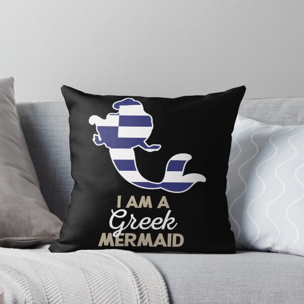 Item preview, Greece Flag Greek Mermaid designed and sold by countryflags.