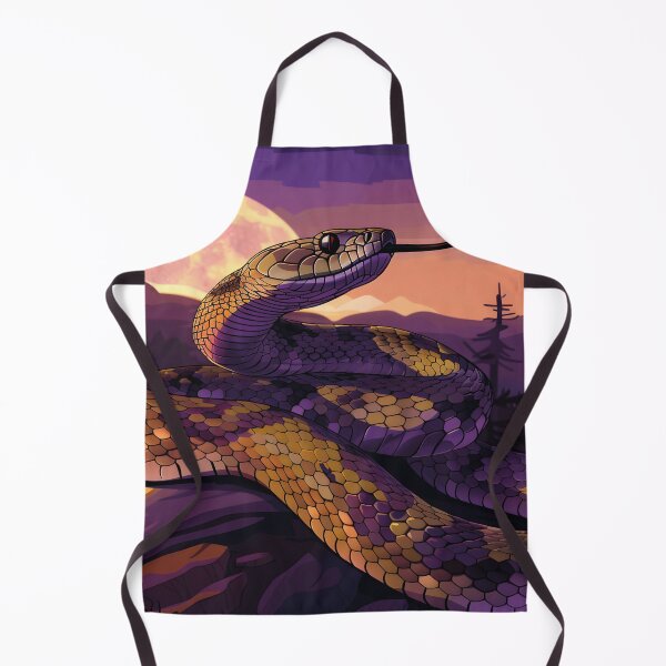 Item preview, Snake in the Full Moon – Mystical Snake at Night designed and sold by Mauswohn.