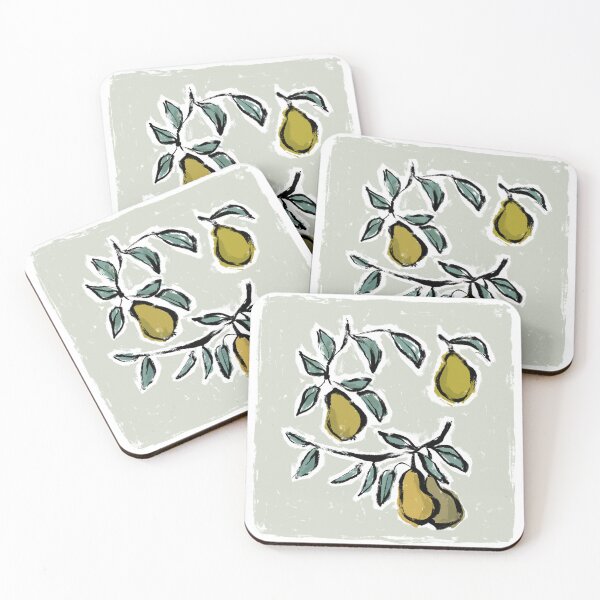 Item preview, September Pears - ink drawing illustration designed and sold by Shelley Johannes Studio.