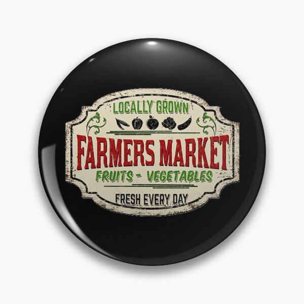 Item preview, VINTAGE SIGN: Farmers Market designed and sold by WhiteShirtGuy.