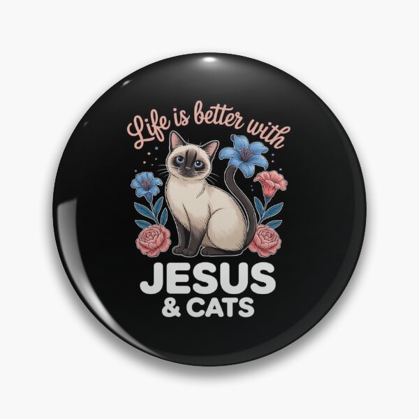 Item preview, Life Is Better With Siamese Cats & Jesus designed and sold by angolinnArt.
