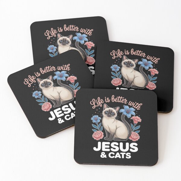 Item preview, Life Is Better With Siamese Cats & Jesus designed and sold by angolinnArt.