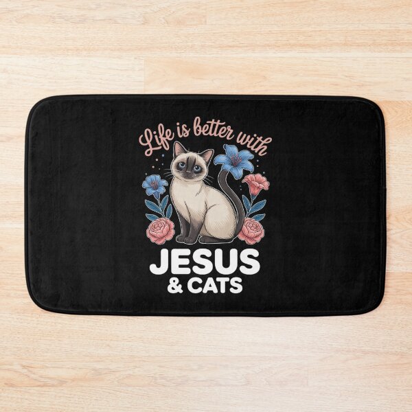 Item preview, Life Is Better With Siamese Cats & Jesus designed and sold by angolinnArt.