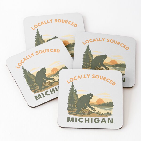 Item preview, Locally Sourced Michigan Dogman | Great Lakes Cryptid Folk Art designed and sold by MostlyOK.