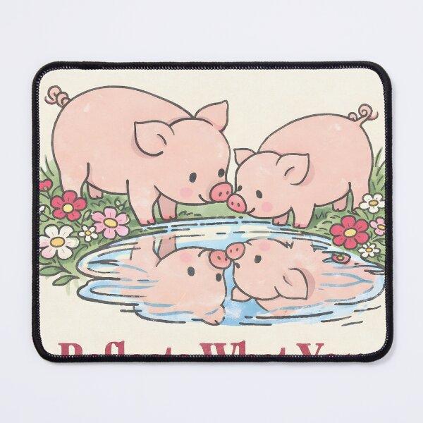 Item preview, Pigs Reflection Inspirational Art designed and sold by Matinez Pink.