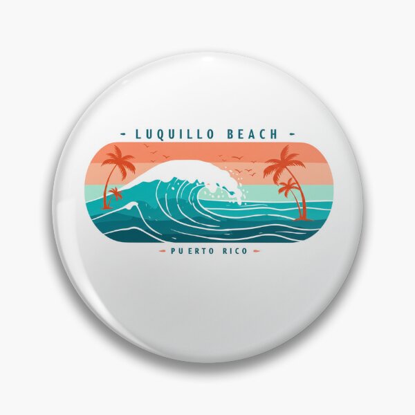 Item preview, Luquillo Puerto Rico Beach Design | Palm Trees & Ocean Vibes | Coastal Travel designed and sold by FitEnvy.