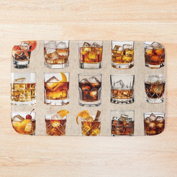Item preview, Whiskey Glass Collage – Vintage Bar & Drink Design designed and sold by Mauswohn.