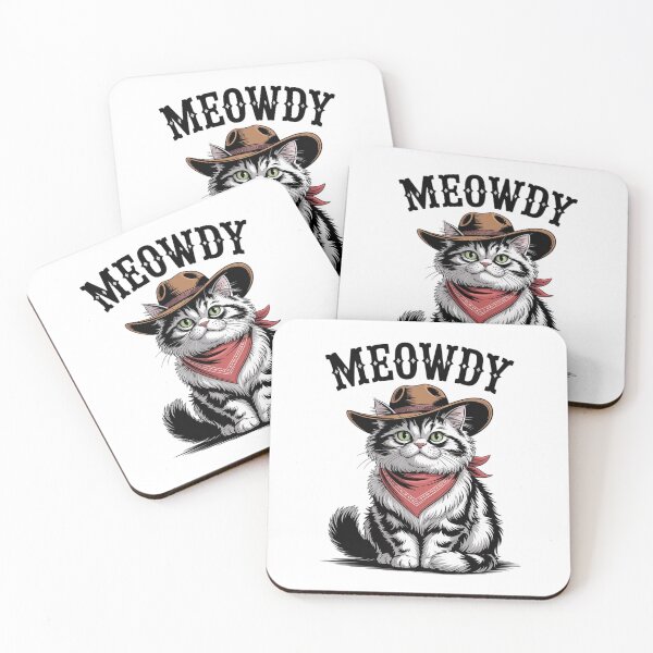 Item preview, Meowdy Cat Cowboy Western Cat Lady Cat Dad designed and sold by angolinnArt.