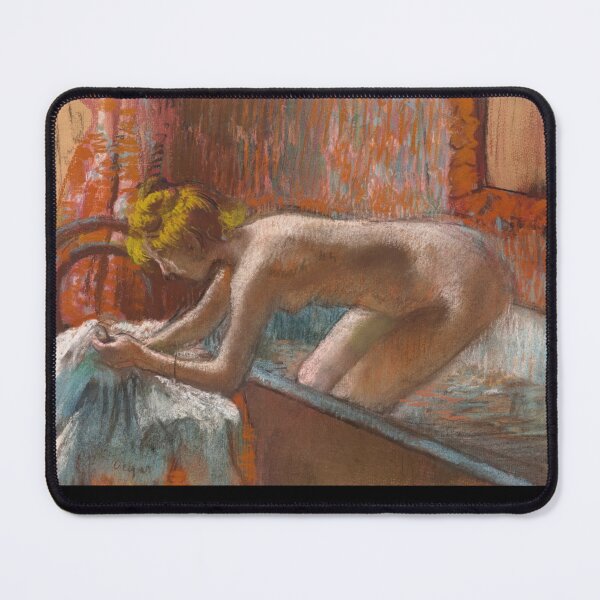 Item preview, Femme Sortant Du Bain by Edgar Degas: Intimate Impressionist Bathroom Scene designed and sold by artofuniverse.