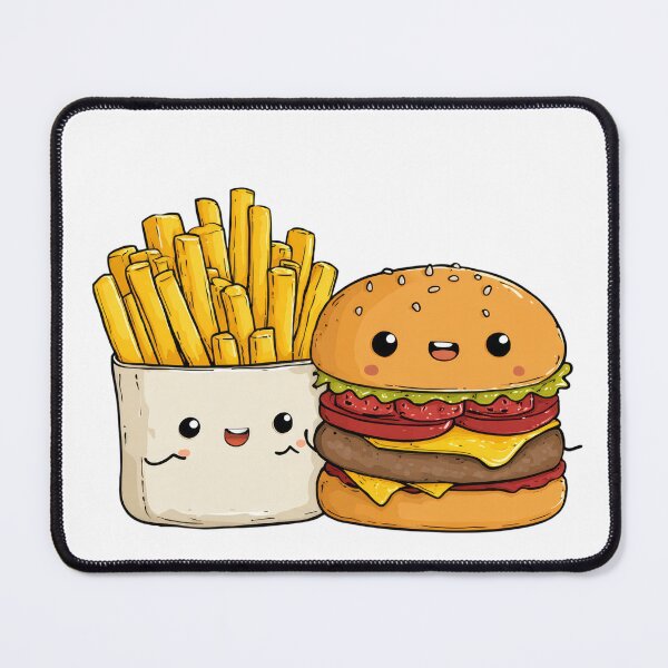 Item preview, Kawaii Fast Food Soulmates Valentine's Day Couple designed and sold by BigStar-Cart.
