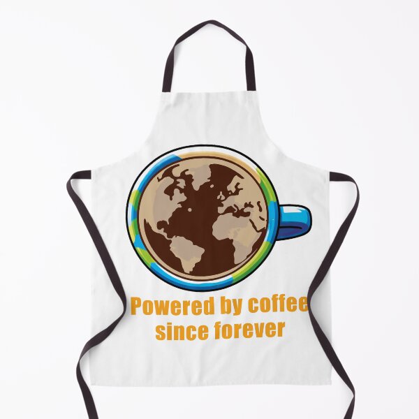 Item preview, Powered by Coffee Since Forever – Coffee Planet Illustration designed and sold by STILL THINKING STUDIO.