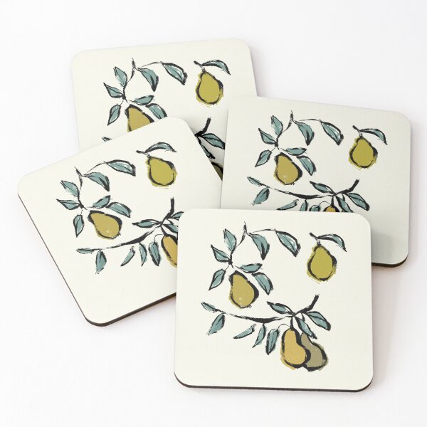 Item preview, September Pears - Ink Drawing Illustration designed and sold by Shelley Johannes Studio.