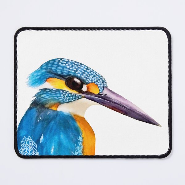 Item preview, Common Kingfisher wildlife bird art designed and sold by art-elodie-g.