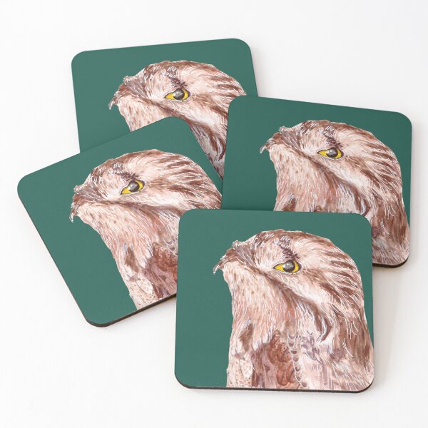 Item preview, Northern Potoo expressive watercolour art designed and sold by art-elodie-g.