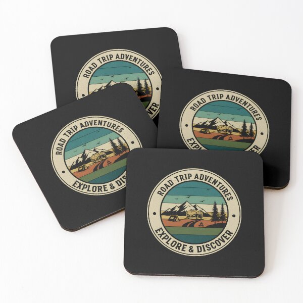 Item preview, Road Trip Adventures - Vintage Explore and Discover Nature Quote designed and sold by Axivra.
