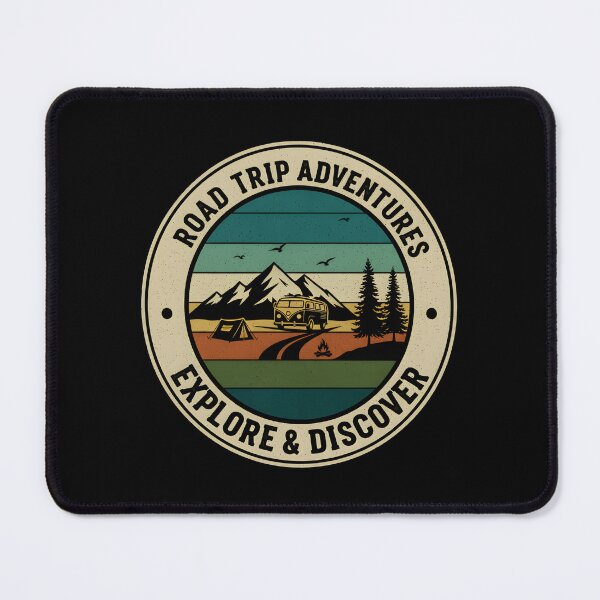 Item preview, Road Trip Adventures - Vintage Explore and Discover Nature Quote designed and sold by Axivra.