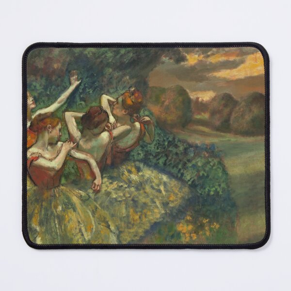 Item preview, Four Dancers by Edgar Degas: Ballet Impressionist Fine Art Poster designed and sold by artofuniverse.