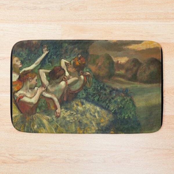 Item preview, Four Dancers by Edgar Degas: Ballet Impressionist Fine Art Poster designed and sold by artofuniverse.