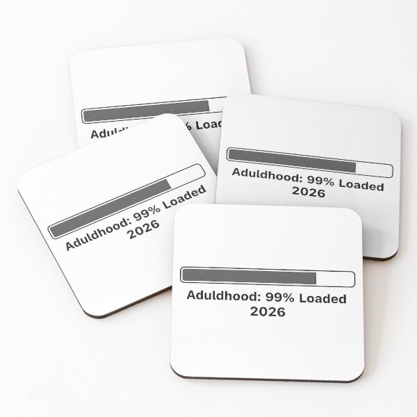 Item preview, Adulthood Loading 99 Percent 2026 Graduation Sticker designed and sold by Silent Watch Threads..