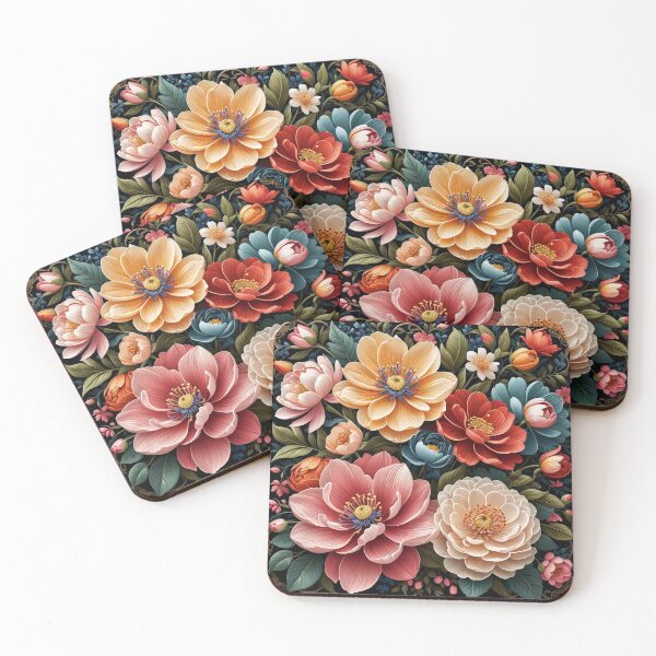 Item preview, Vibrant Flowers designed and sold by Beyond The Canvas.