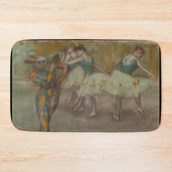 Item preview, Harlequin Dance by Edgar Degas: Ballet Rehearsal Fine Art Poster designed and sold by artofuniverse.