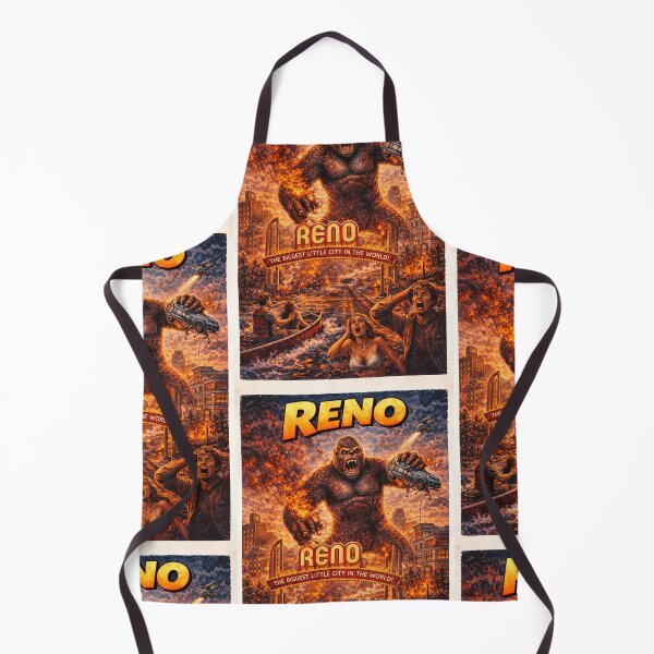 Item preview, Giant Ape Takes Over Reno, NV designed and sold by PIXEL POP DESIGNS - Beyond the Norm!.