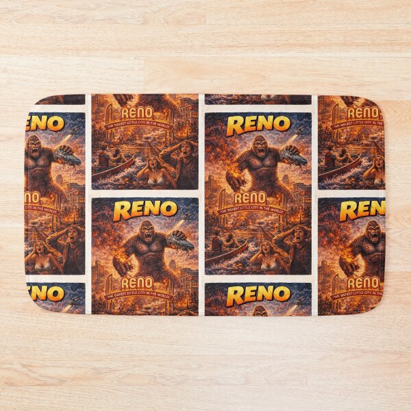 Item preview, Giant Ape Takes Over Reno, NV designed and sold by PIXEL POP DESIGNS - Beyond the Norm!.