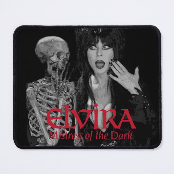 Item preview, Elvira Mistress Of The Dark with a Skeleton designed and sold by hellbillyhorror.