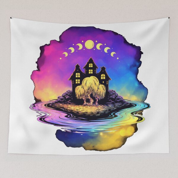 Item preview, Mystical Witchy Moon Phase and Glowing Willow Galaxy designed and sold by Brinkenburger.