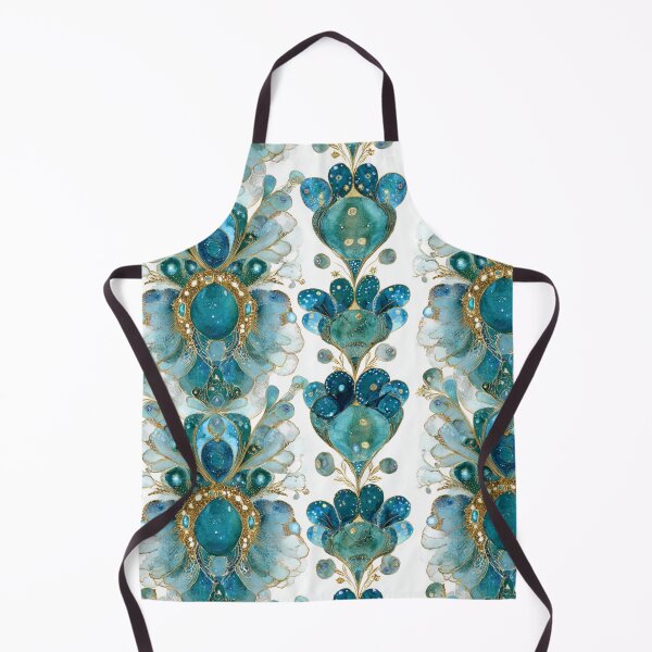 Item preview, Teal & Gold Reverie – Art Nouveau Watercolor Patterns (Klimt-Inspired) designed and sold by Ewa Miller.