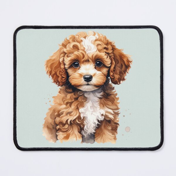 Item preview, Medium brown toy poodle puppy with a white spot on its head designed and sold by LiskoDesign.