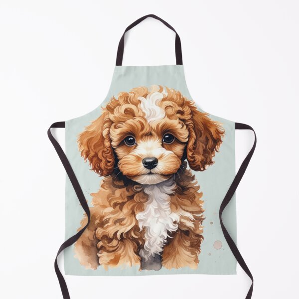 Item preview, Medium brown toy poodle puppy with a white spot on its head designed and sold by LiskoDesign.