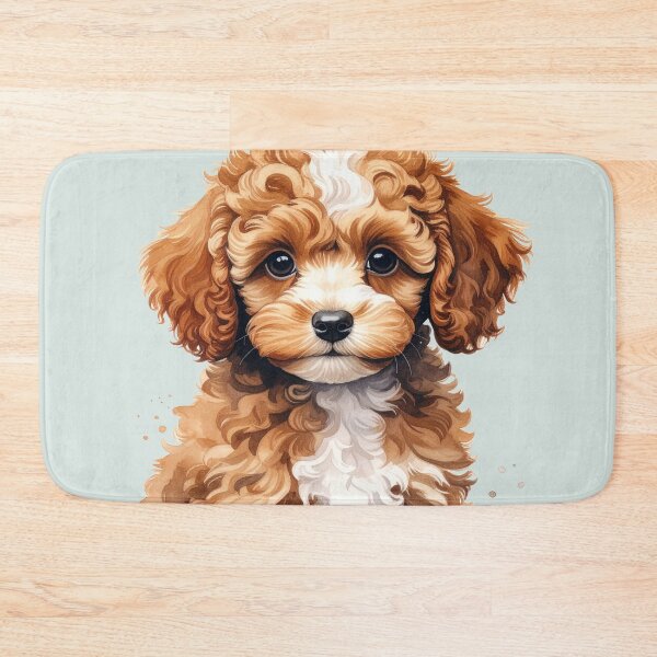 Item preview, Medium brown toy poodle puppy with a white spot on its head designed and sold by LiskoDesign.