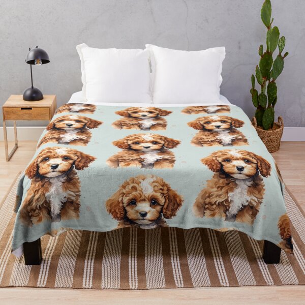Item preview, Medium brown toy poodle puppy with a white spot on its head designed and sold by LiskoDesign.