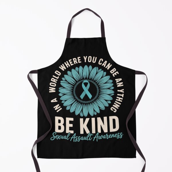 Item preview, Be Kind Sexual Assault Awareness Sunflower Teal Ribbon designed and sold by SyncSusscess.