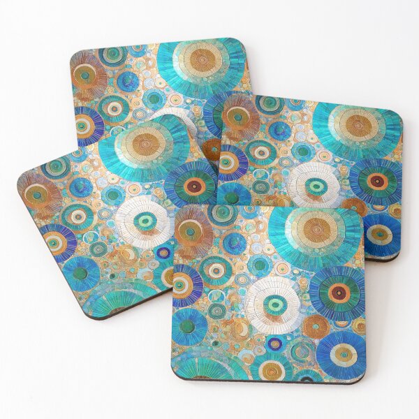 Item preview, Teal & Gold Reverie – Art Nouveau Watercolor Patterns (Klimt-Inspired) designed and sold by Ewa Miller.