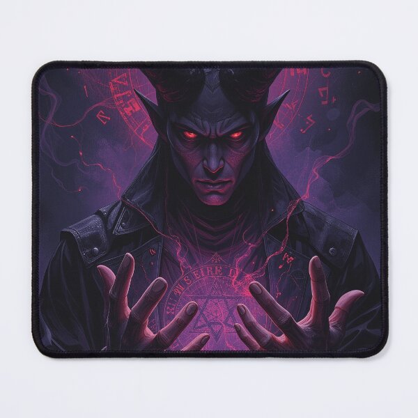 Item preview, Infernal Warlock Dark Ritual Fantasy Art designed and sold by DiceWay.