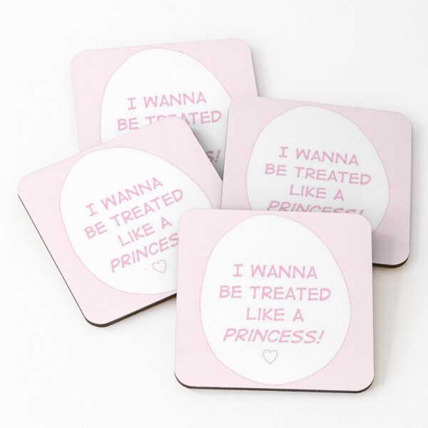 Item preview, i wanna be treated like a princess sticker designed and sold by inainart.
