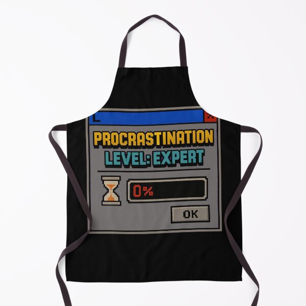 Artikelvorschau, Procrastination Level: Expert – Retro Internet Humor Produktivität Design entworfen und verkauft von Mad Factory Designs.