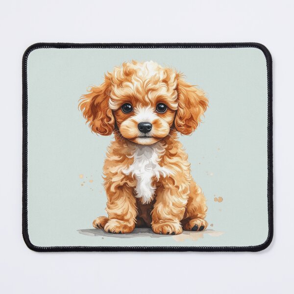 Item preview, Small toy poodle puppy with a white spot on its head designed and sold by LiskoDesign.