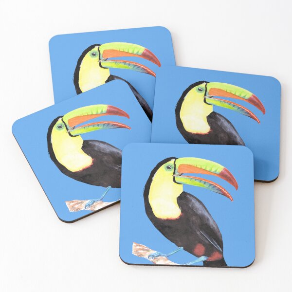 Item preview, Keel-billed Toucan artistic watercolour designed and sold by art-elodie-g.
